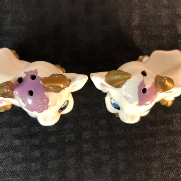 Vintage Mid Century Japan Ceramic Cow Salt & Pepper  Shakers - - Picture 4 of 11
